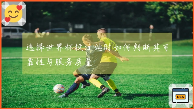 选择世界杯投注站时如何判断其可靠性与服务质量